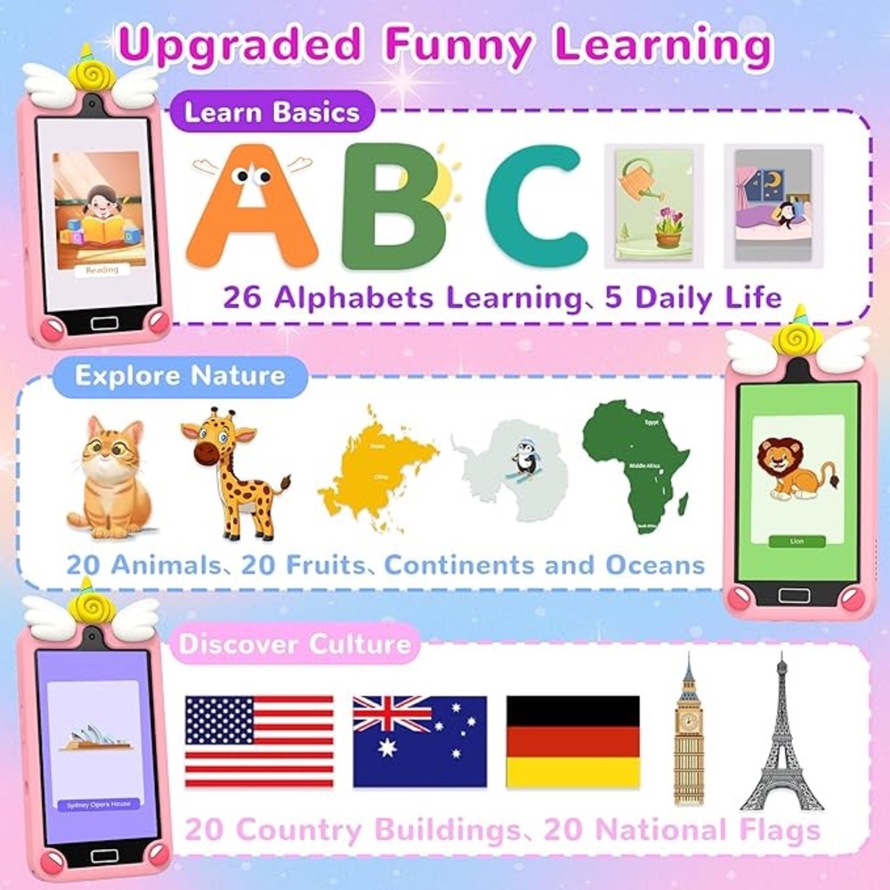 Kids Smart Phone for Girls – Fun, Learning & Entertainment in One - Picture 4 of 6